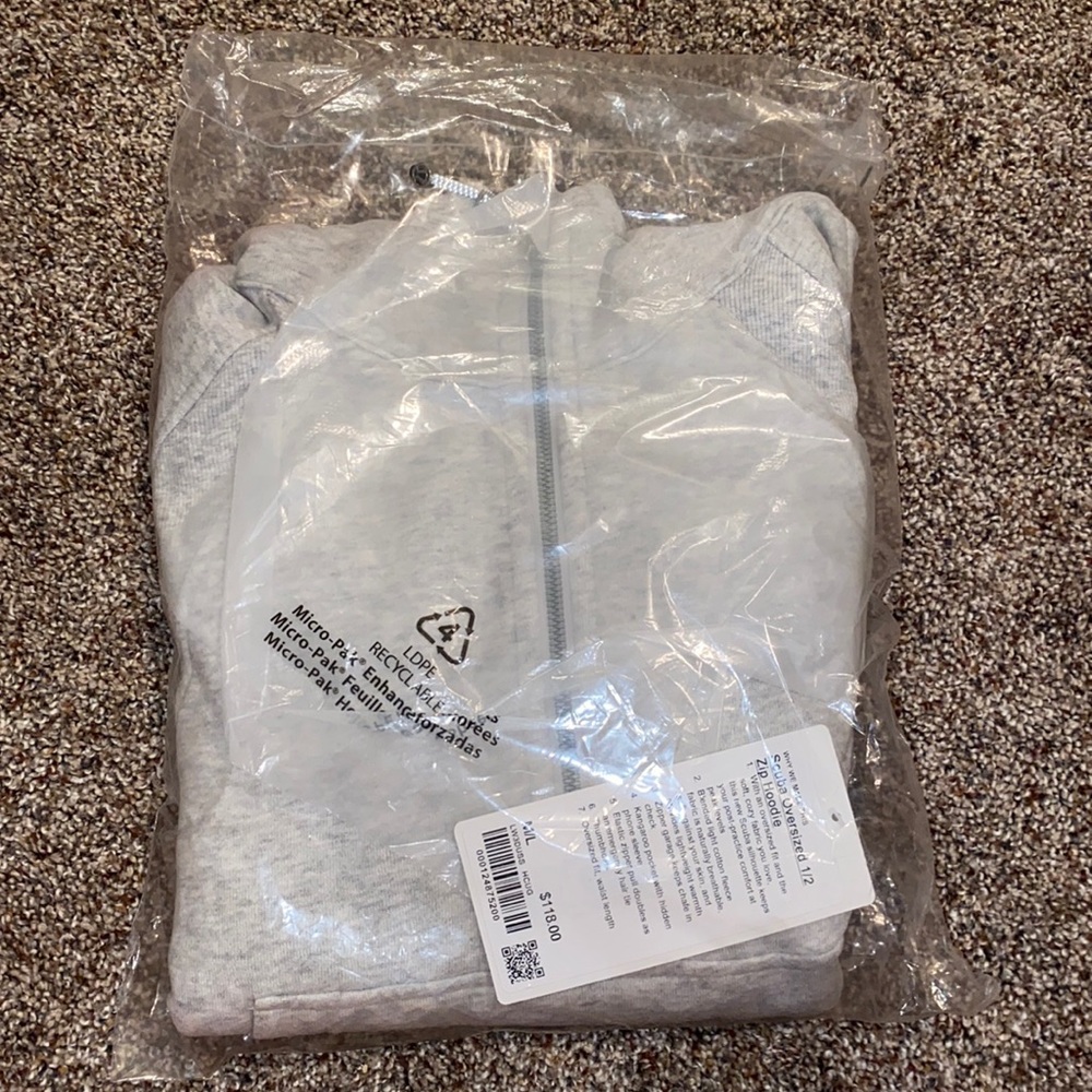 NWT Lululemon Scuba Oversized 1/2 Zip Hoodie
